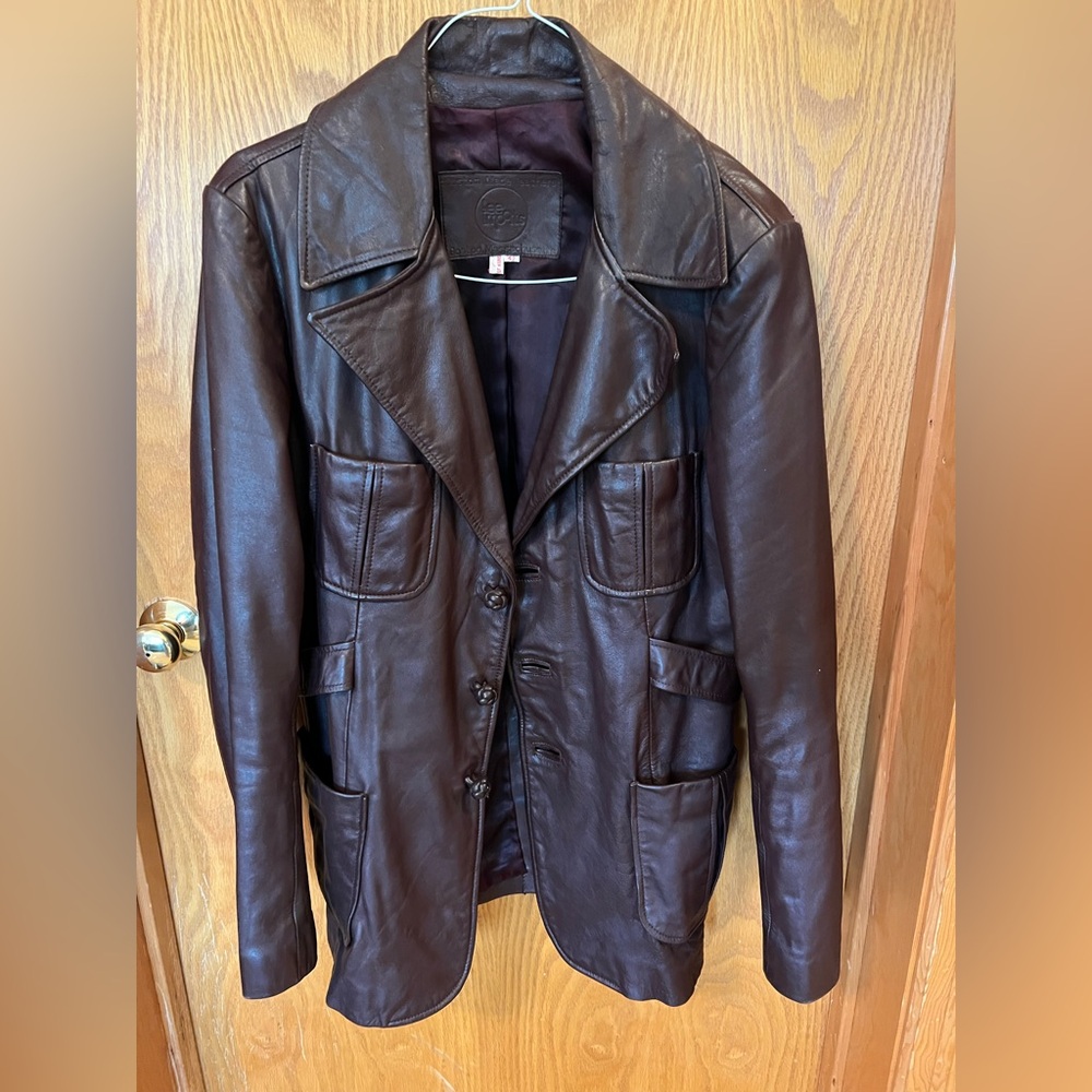 Lee Imports vintage brown leather jacket